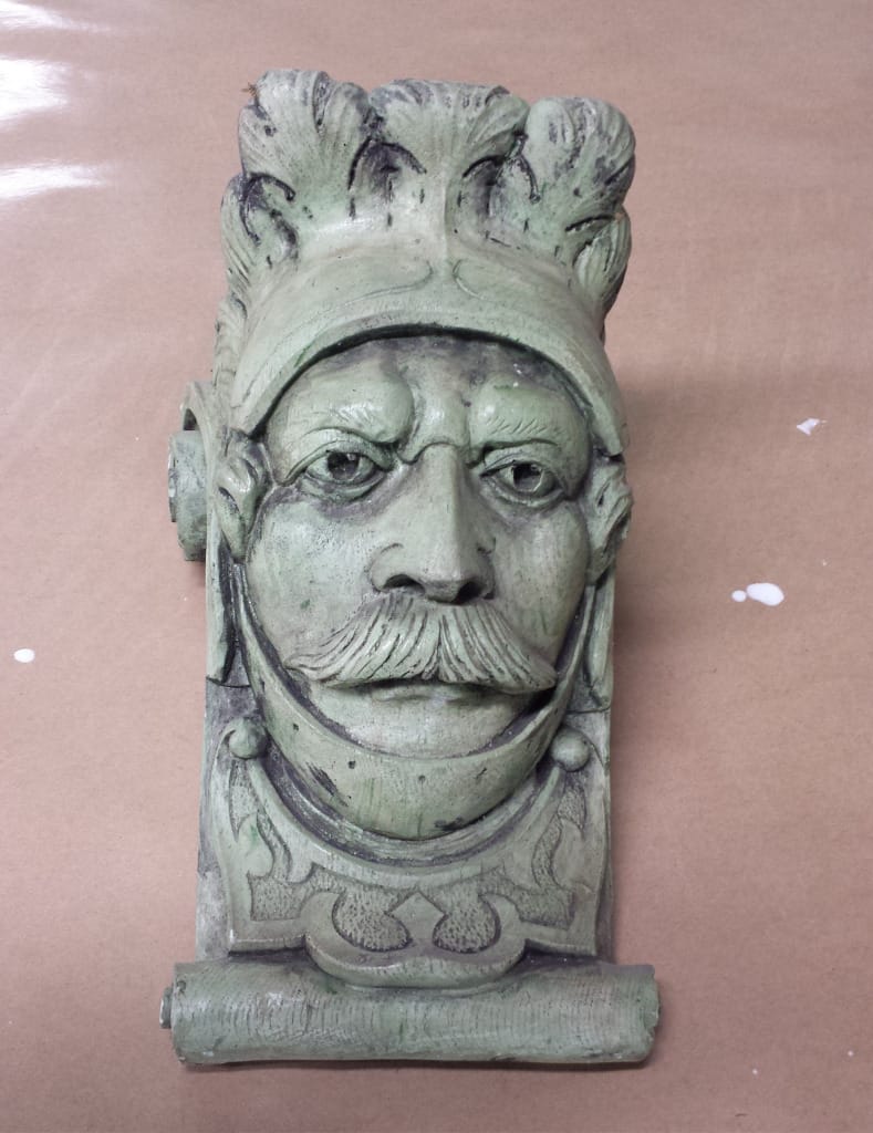 Original Plaster Model - Decorative Architectural Element Plaster Model for Mold Making