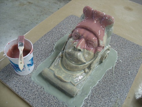 Second Layer of Rubber Polygel 35 Brush On Mold Rubber