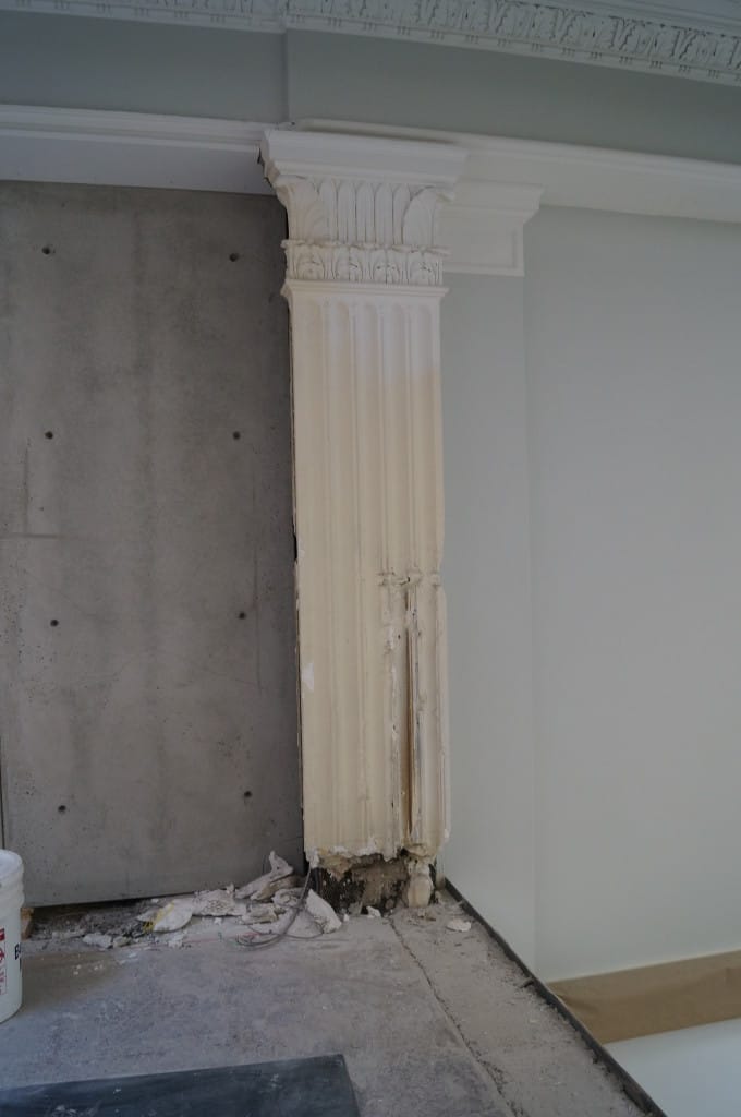 Damaged Architectural Column Damaged Architectural Column