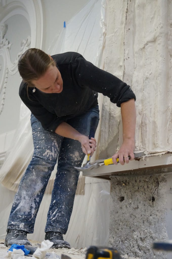 Trim Excess Plaster Trim Excess Plaster