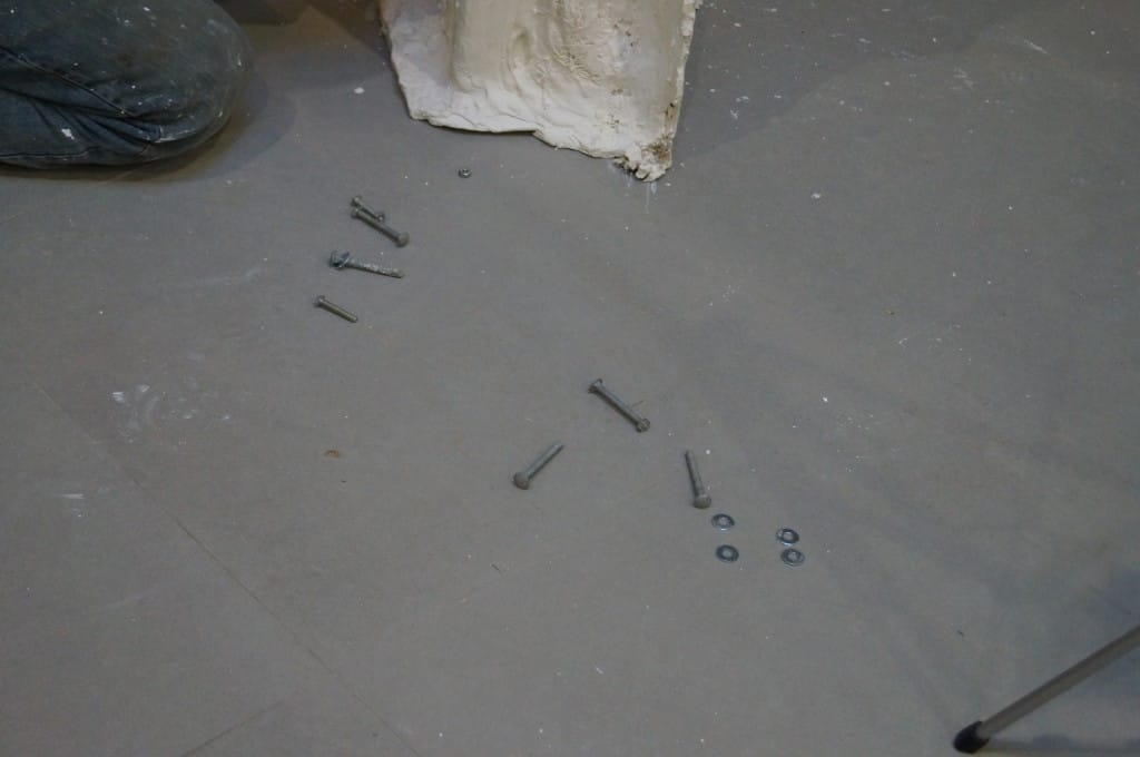 Insert Hardware into Drilled Holes Insert Hardware into Drilled Holes