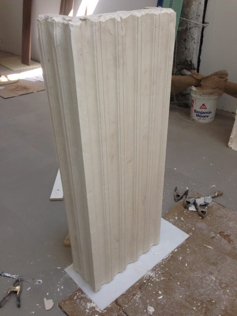 Plaster Column Casting Plaster Casting from Rubber Mold