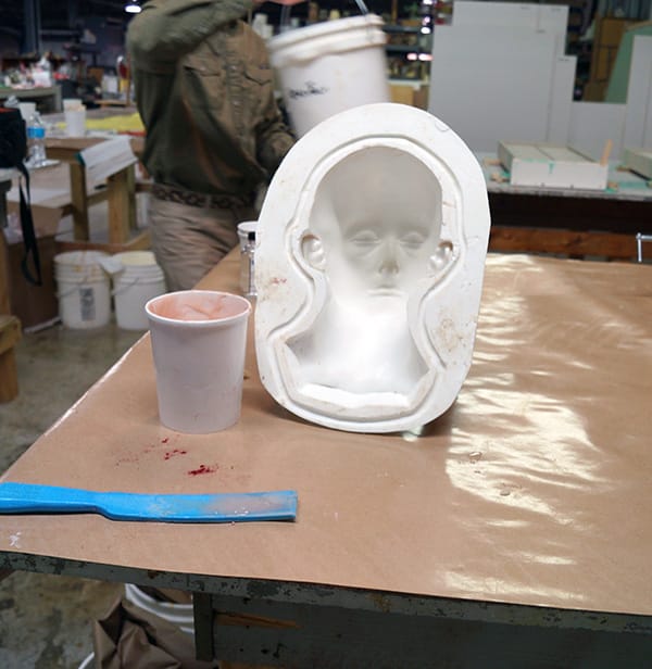 EasyFlo 120 Mold of Face EasyFlo120 Rigid Mold