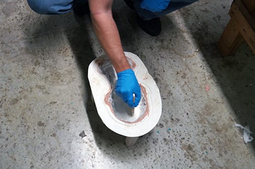 Brush PolyFoam Around Mold Brush in PolyFoam F-3