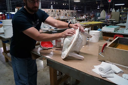 Loosen Edges and Demold Demold Silicone and Foam