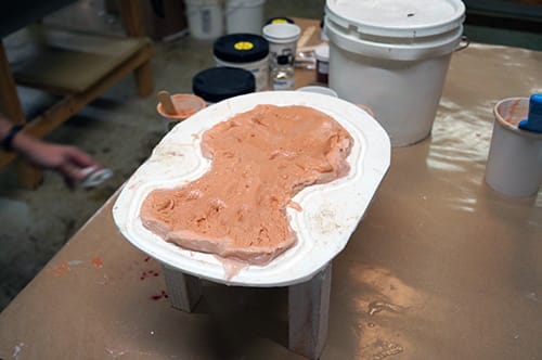 Allow Silicone Foam to Rise Silicone Skin Backfilled with Silicone Foam