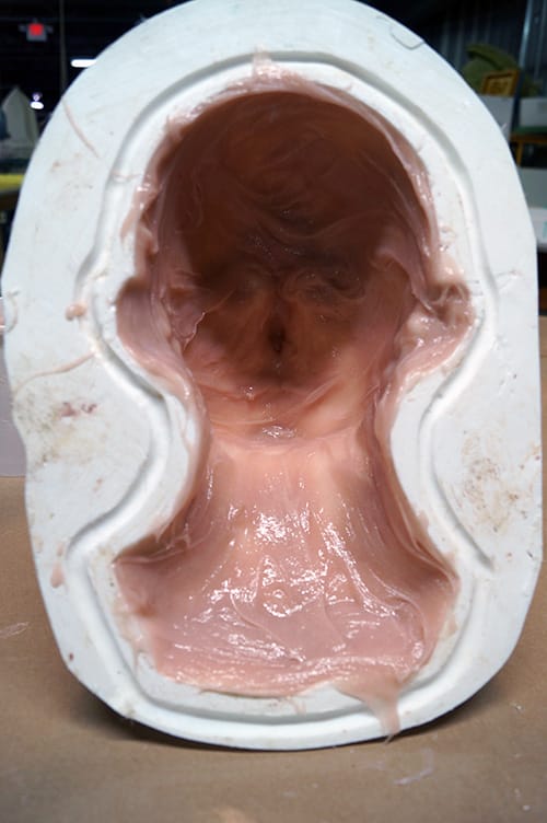 Allow First Layer to Gel PlatSil Gel-OO Silicone Skin