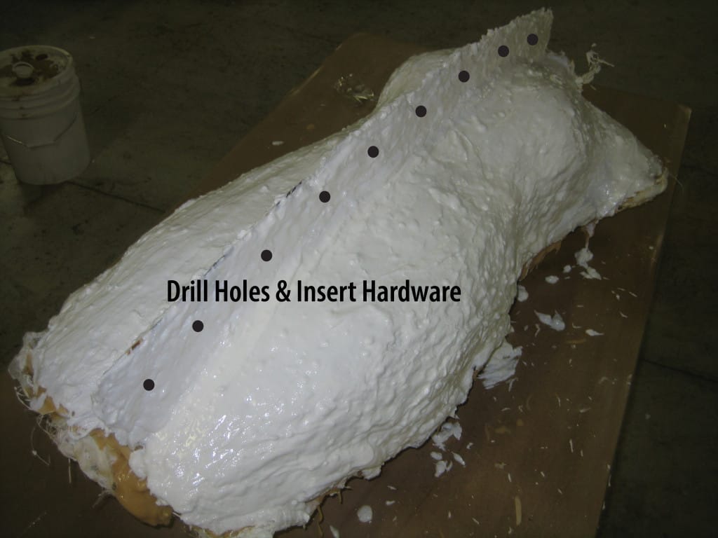 Drill Holes & Insert Hardware SecureMoldShell