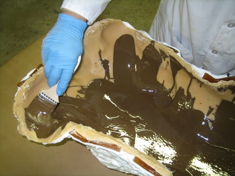 Cold Cast Bronze Resin in Mold Brush On Cold Cast Bronze