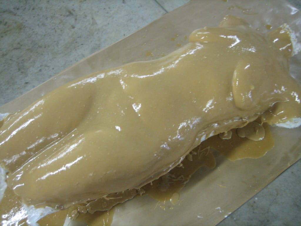 Multiple Layers of Polygel Rubber Polygel Brush On Rubber