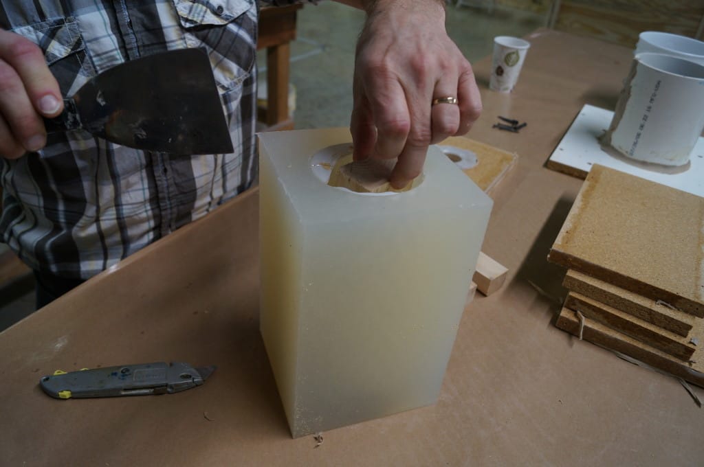 Remove Wood & Clay from Inside Model Remove Wood and Clay