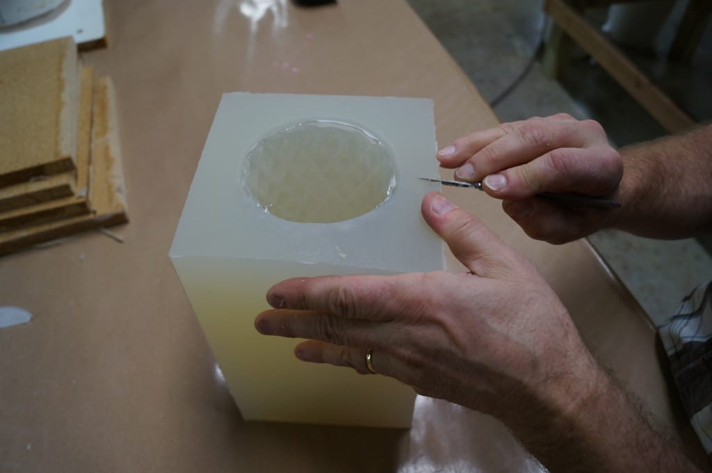 Make One, Irregular Cut in the Mold How to make a cut in Silicone Mold