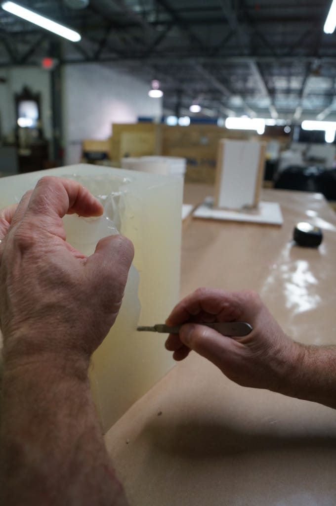 Make One, Irregular Cut in the Mold Make Irregular Cut in Mold