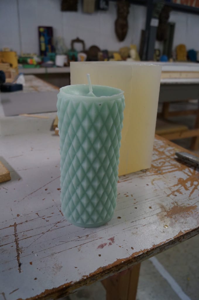 The Finished Candle Decorative Candle from Silicone Mold