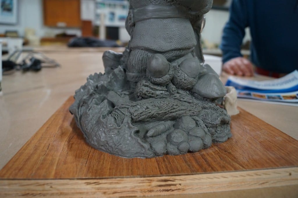 Clay Sculpture - Base Detail ClaySculpture_BaseDetail_MoldMaking