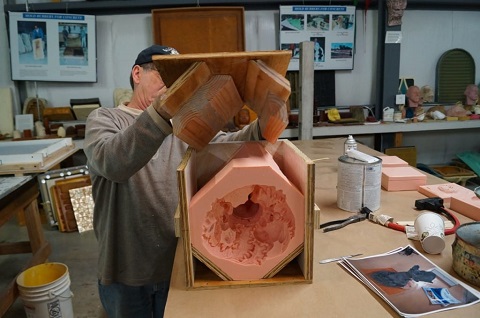 Reassembled Mold Box Around Mold Reassemble Mold Box Around Mold