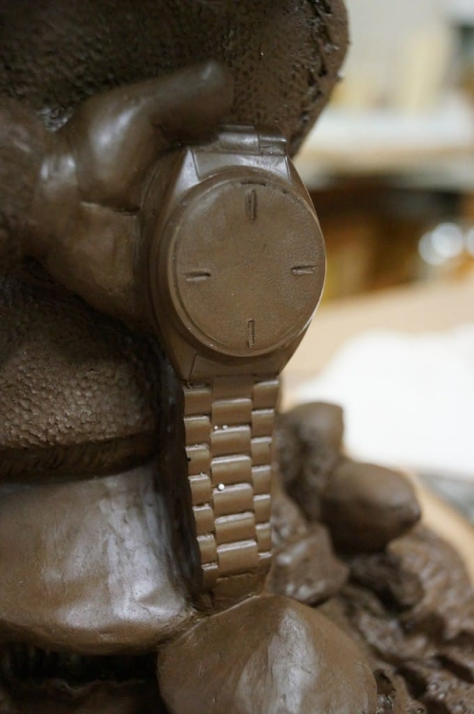 Cold Cast Bronze Copy - Detail of Watch EasyFlo 120 Casting Resin - Great Detail
