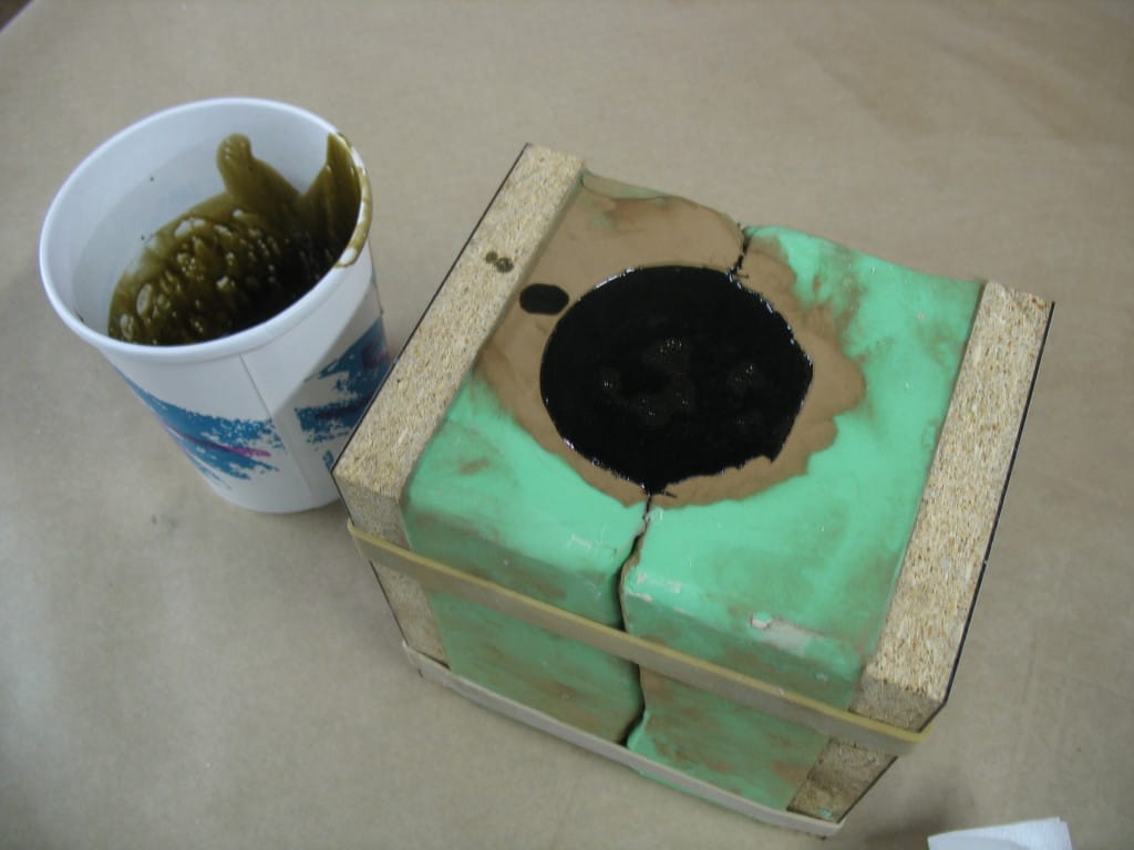 Pour EasyFlo 60 & Brown Dye Cold Cast Bronze Materials