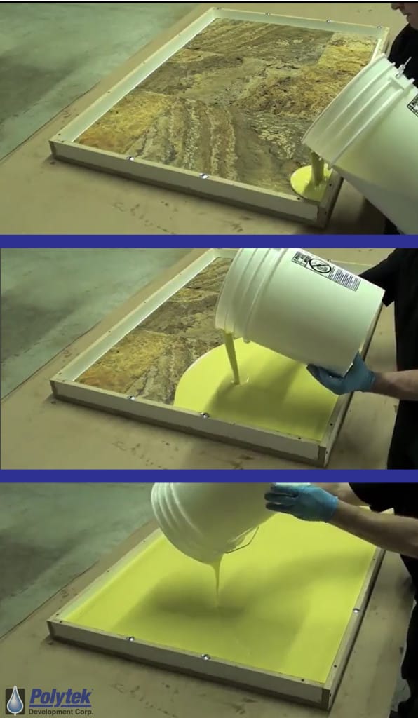 How to pour liquid polyurethane rubber