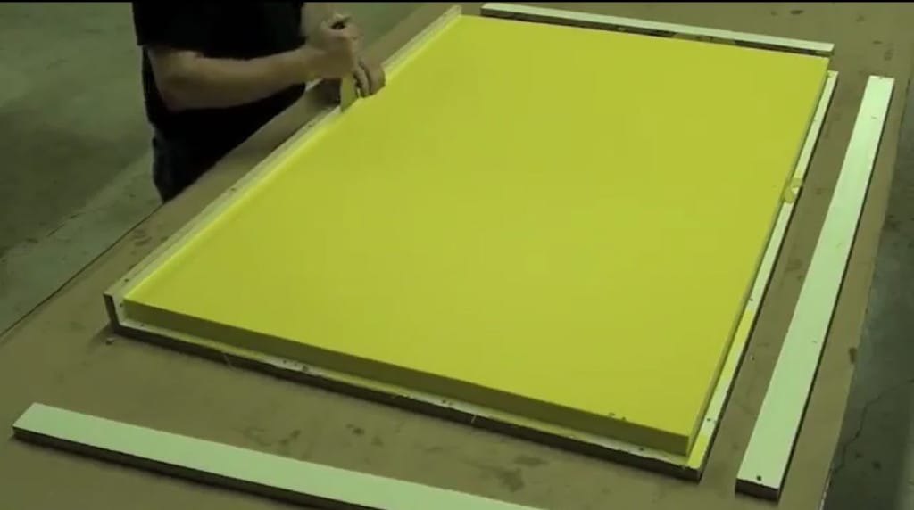 Carefully remove mold box walls Carefully remove mold box walls from mold