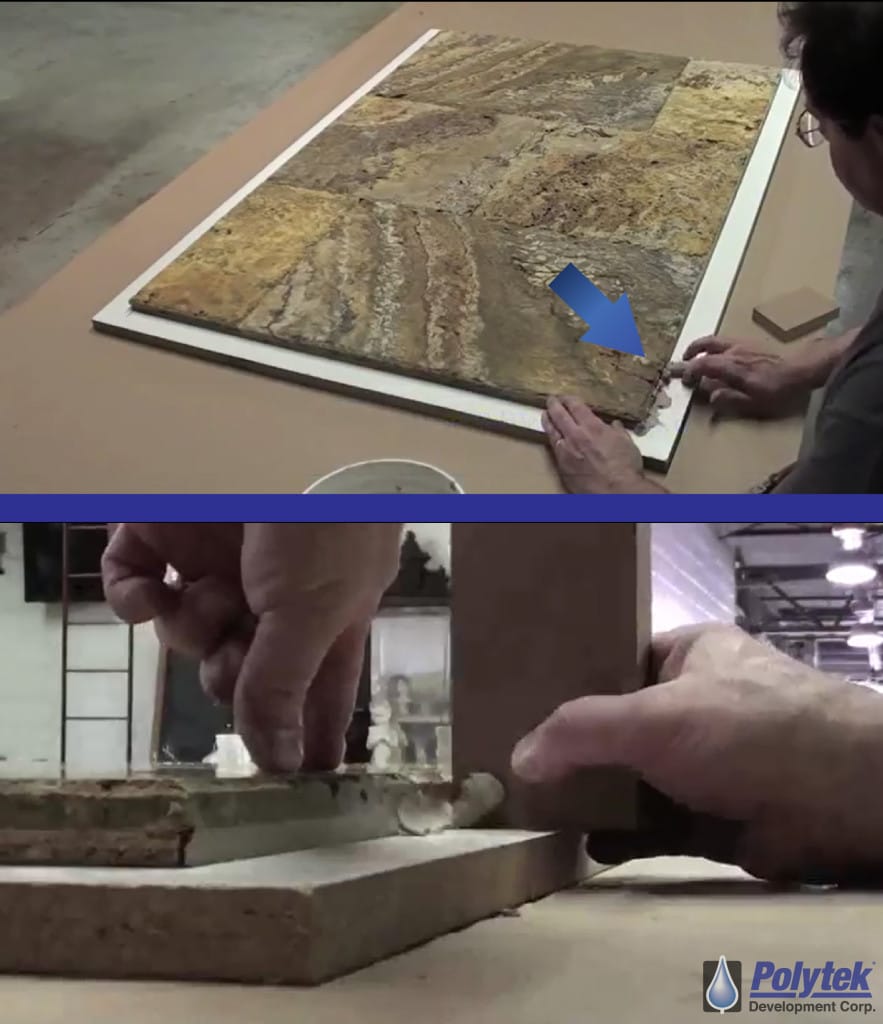 Seal the Edges of the Master Using Clay to Seal Edges of the Master