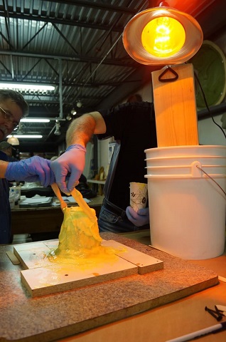 Heat Lamps Speed the Cure