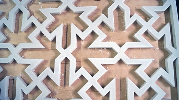 GFRC Decorative Panel (close up) GFRC Decorative Panel from Rubber Mold