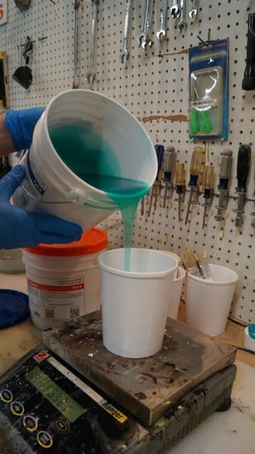 Weigh PlatSil 71-11 Part B Measure PlatSil 71-11 Part B