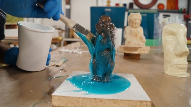 Apply Second Layer of Silicone Brush On Second Layer