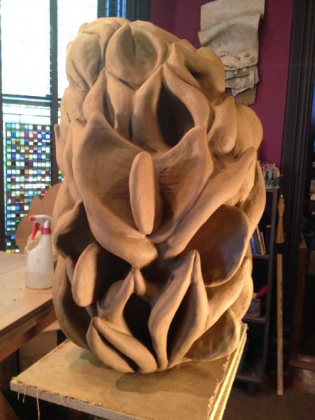 Magnolia Bud_Clay Sculpture_4