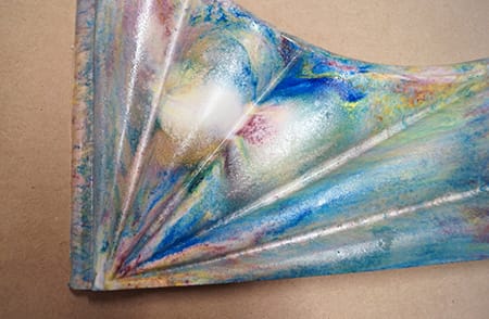Marbled Resin with Thickened PolyColors Marbled Resin with Thickened PolyColor _CloseUp