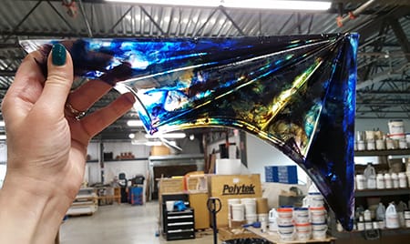 PolyColor Dyes in Clear Resin Marbling Poly-Optic Resin