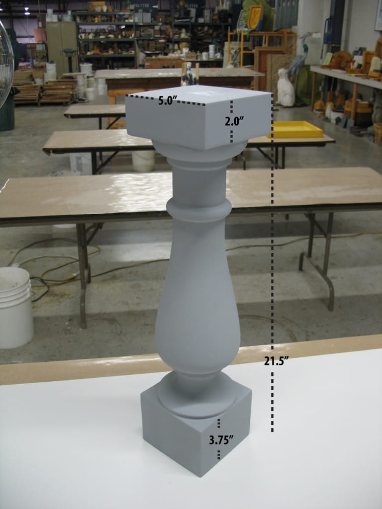 Dimensions of Wooden Baluster Dimensions of Baluster for Mold