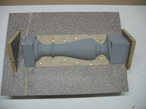 Marble "Keys" for Mold Registration rubber mold registration