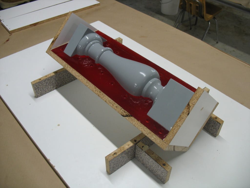 Prepare for Pouring Second Half of Mold