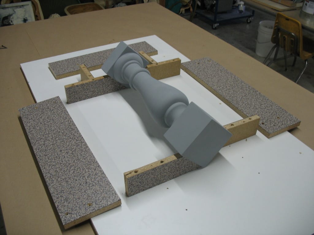 Securing the Mold Box Securing mold box