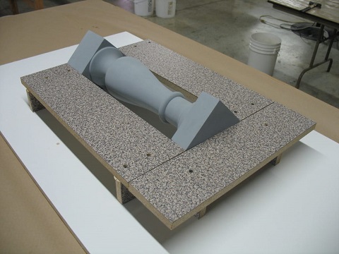 Positioning the Baluster Mold box preparation