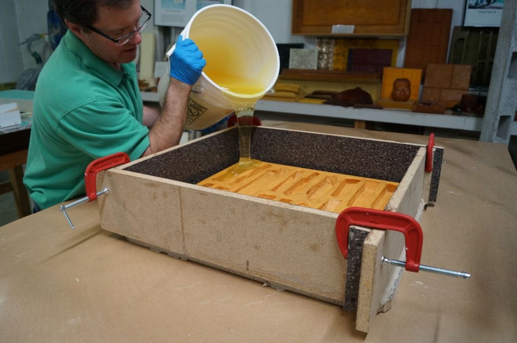 Poured Rubber Over Mold