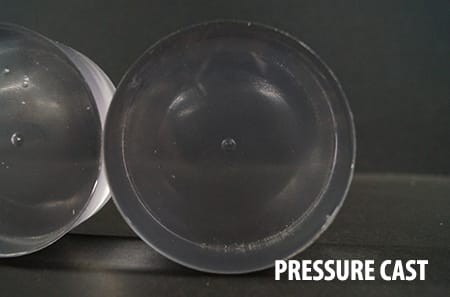 Pressure Cast Method - Results Pressure Cast - Poly-Optic Clear Casting Resin