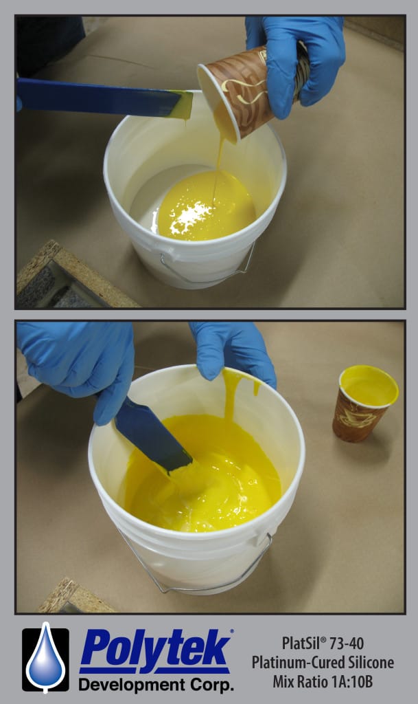 Mixing PlatSil® 73-40 Polytek PlatSil® 73-40 Platinum Silicone Rubber
