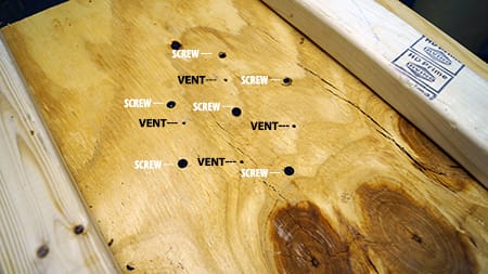 Screws and Vents in Baseboard Screws and Vents in Baseboard