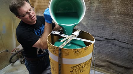 Allow FormRub 35 to Rise from the Lowest Point FormRub 35 Mold Rubber