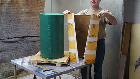 Remove Tube from Rubber Mold Remove Tube from Rubber Mold