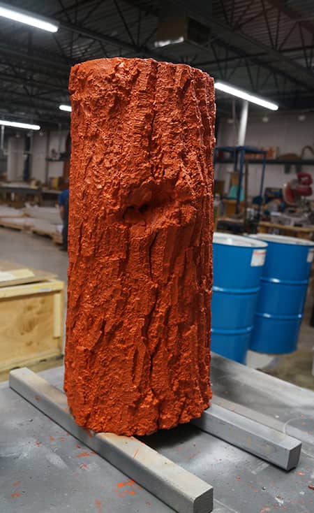 The Primed Log Apply Primer Paint to Log