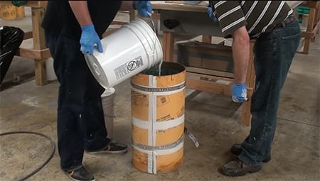 Pour Concrete into Mold Pour Concrete into Mold