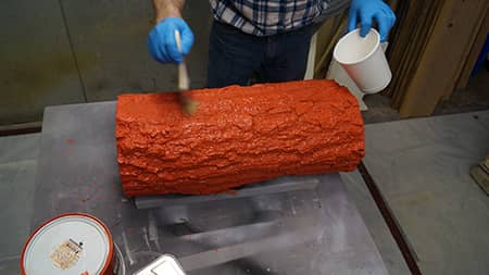 Apply PolyCoat to the Log Sealer & Release Agent for Porous Models