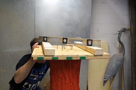 Screw the Log to the Baseboard Mold Making Tutorial